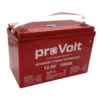 Акумулятор proVolt LFP 12.8V – 100Ah 100A/50A Smart BMS (літій-залізо-фосфатний акумулятор)