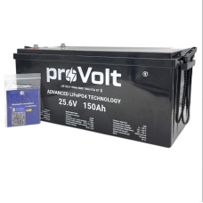 Акумулятор proVolt LiFePO4 25.6V – 150Ah Smart BMS (літій-залізо-фосфатний акумулятор)