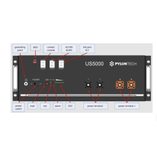 Акумулятор Pylontech US5000 4.8 кВт·год 48V 100Ah 4.8kWh LiFePO₄ (літій-залізо-фосфатний акумулятор)