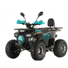 Квадроцикл підлітковий FORTE ATV125P сіро-блакитний