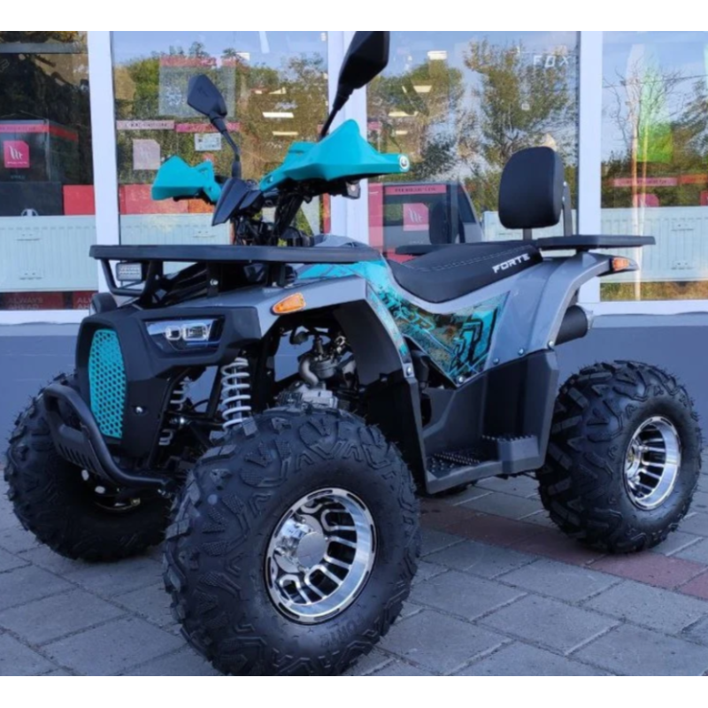 Квадроцикл підлітковий FORTE ATV125P сіро-блакитний
