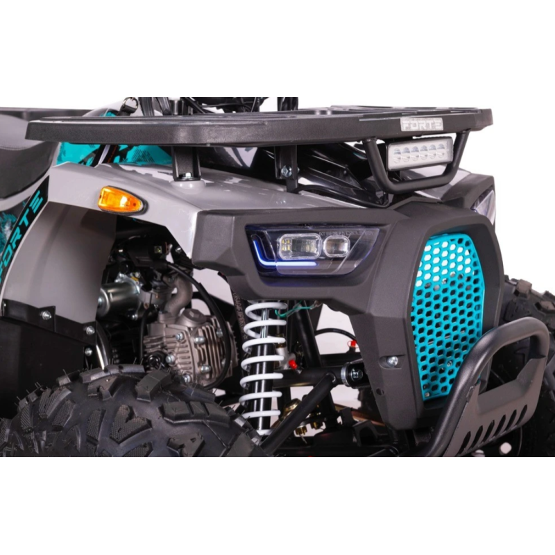 Квадроцикл підлітковий FORTE ATV125P сіро-блакитний