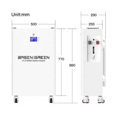 Акумулятор LiFePo4 51.2В 300А ENERSUN-51-300 (літій-залізо-фосфатний акумулятор)