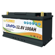 Акумулятор FlyPower LiFePO4 12V 100A, 1280W*h (літій-залізо-фосфатний акумулятор для ДБЖ)
