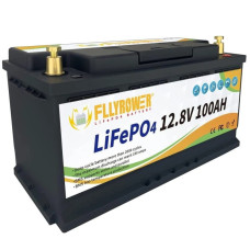 Акумулятор FlyPower LiFePO4 12V 100A, 1280W*h (літій-залізо-фосфатний акумулятор для ДБЖ)