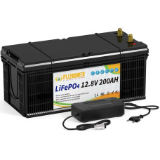 Аккумулятор FlyPower LiFePO4 12V/200AH, 2560W*h (літій-залізо-фосфатний акумулятор)