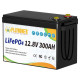 Акумулятор FllyPower LiFePO4 12V/300AH, 3840W*h (літій-залізо-фосфатний акумулятор для ДБЖ (UPS))