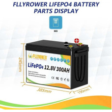 Акумулятор FllyPower LiFePO4 12V/300AH, 3840W*h (літій-залізо-фосфатний акумулятор для ДБЖ (UPS))