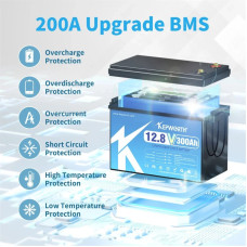 Акумулятор Kepworth LiFePO4 12V 300AH, 3840Wh (літій-залізо-фосфатний акумулятор)