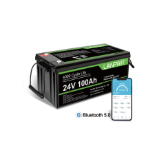 Акумулятор LanPWR 24V 100Аh 2560Wh LiFePO4 + Bluetooth (літій-залізо-фосфатний акумулятор)