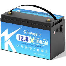 Акумулятор Kepworth LiFePO4 12V 100AH для будинку, котла, сонячних батарей (літій-залізо-фосфатний акумулятор)