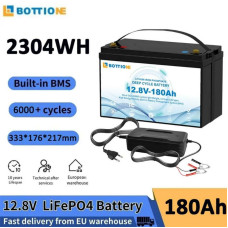 Акумулятор Bottione LiFePO4 12V/180AH (літій-залізо-фосфатний акумулятор)