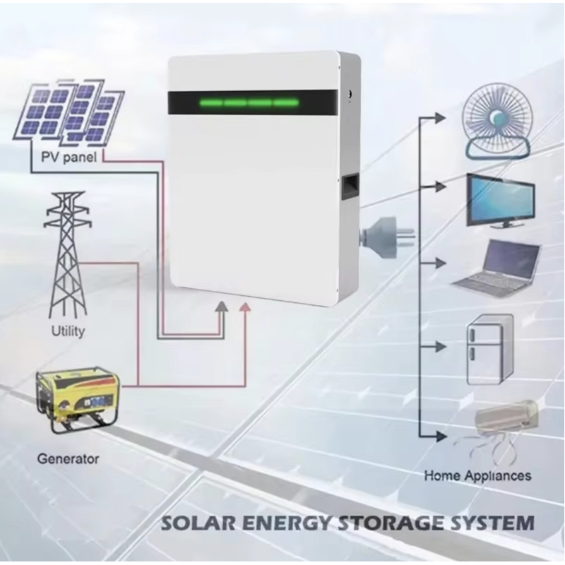 Акумуляторна батарея настінна GENIX GREEN ES-BOX12 48V 100Ah 5120Wh LiFePO4  (літій-залізо-фосфатний акумулятор)