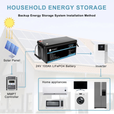 Акумулятор TTWEN 24V 100Аh 2560Wh LiFePO4 (літій-залізо-фосфатний акумулятор)