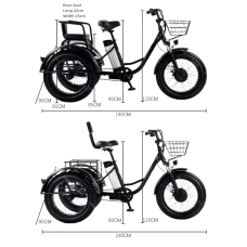 Електровелосипед триколісний Daibot Motorcycle 20" 500W 48V 12Ah