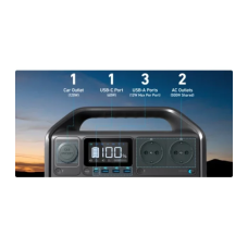 Зарядна станція універсальна Anker 535 PowerHouse 512 Wh (500W) EU [76668]