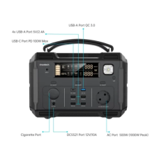 Зарядна станція універсальна Choetech Portable Power Station 500W (BS004) [78267]