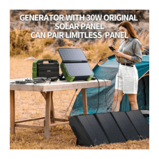 Зарядна станція універсальна Browey Solar Panel 22W PN-600 EU Version AC/DC 2USB/Type-C 600W PD/QC
