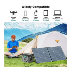 Зарядна станція універсальна SWAREY S500 із сонячними панелями (100 W)