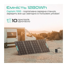 Зарядна станція універсальна VigorPool Captain 1200 W, 1280 Wh White (VP21-EU)