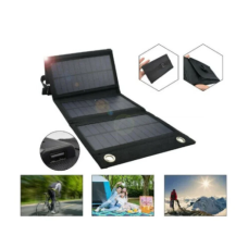 Портативна вологостійка сонячна панель Solar panel 15W 1xUSB С01549 (Чорний)