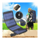 Портативна вологостійка сонячна панель Solar panel 15W 1xUSB С01549 (Чорний)