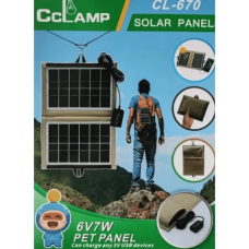 Портативна сонячна панель CcLamp CL-670 7Вт USB