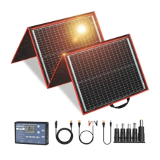 Портативна сонячна панель DOKIO 160W Контролер 12V Складний вологозахист