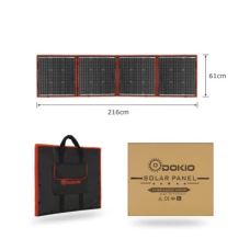 Портативна сонячна панель DOKIO 160W Контролер 12V Складний вологозахист
