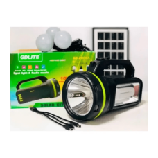 Портативна сонячна панель GDPlus GD-2000A 9000mAh Bluetooth+Fm Radio