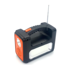 Портативна сонячна панель RT902 3W Ліхтар Повербанк Bluetooth MP3 FM TFcard