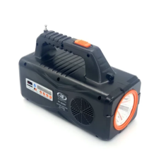Портативна сонячна панель RT905 3W Ліхтар Повербанк Bluetooth MP3 FM TFcard
