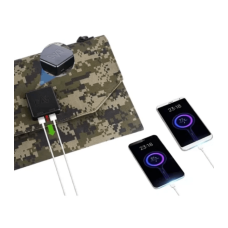 Портативний сонячний зарядний пристрій Dasolar 20W / 2xUSB / 1хType-C PD - Camouflage