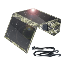Портативний сонячний зарядний пристрій Dasolar 20W / 2xUSB / 1хType-C PD - Camouflage
