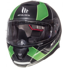 MT Helmets Thunder 3 Trace Matt Black Fluor Green