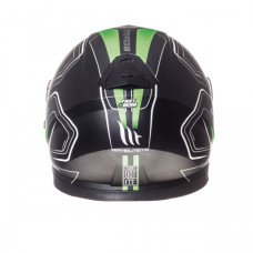 MT Helmets Thunder 3 Trace Matt Black Fluor Green