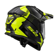 Шолом мотард LS2 MX436 PIONEER TRIGGER BLACK WHITE YELLOW