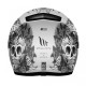 MT Helmets REVENGE Skull & Rose Matt Silver / Anthracite / Black