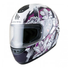 MT Helmets Thunder Wild Garden gloss pearl white / purple