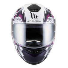 MT Helmets Thunder Wild Garden gloss pearl white / purple