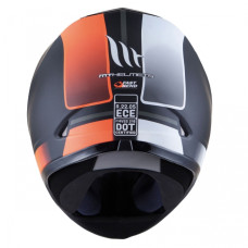 MT Helmets REVENGE Binomy black / white / fluo orange