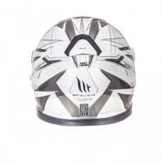 MT Helmets Thunder 3 Effect gloss pearl white / silver anthracite