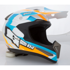 Шолом GEON 615 Крос Razor (fiberglass) Orange / Blue