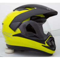 Шолом мотард GEON 714 Дуал-спорт Trek Neon Lemon