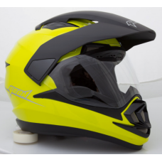 Шолом мотард GEON 714 Дуал-спорт Trek Neon Lemon