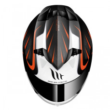MT Helmets BLADE SV Alpha gloss black / white / fluor orange