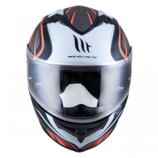 MT Helmets BLADE SV Alpha gloss black / white / fluor orange