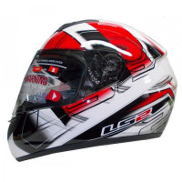 Шолом LS2 FF351 Action White-Red Шолом LS2 FF351 Action White-Red