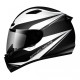 MT Helmets MATRIX Incisor gloss black / white / silver