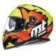 MT Helmets Thunder 3 Torn gloss fluor yellow / fluor orange